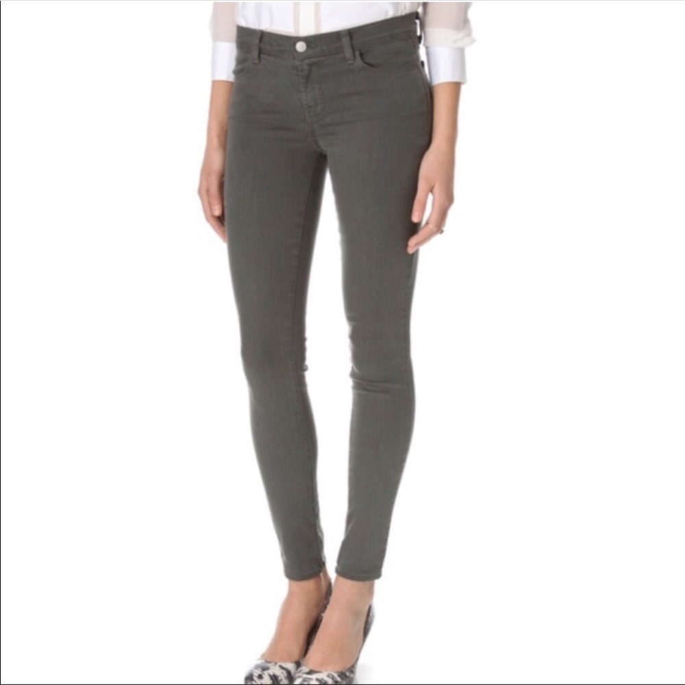 J BRAND SUPER SKINNY JEAN IN SPRUCE